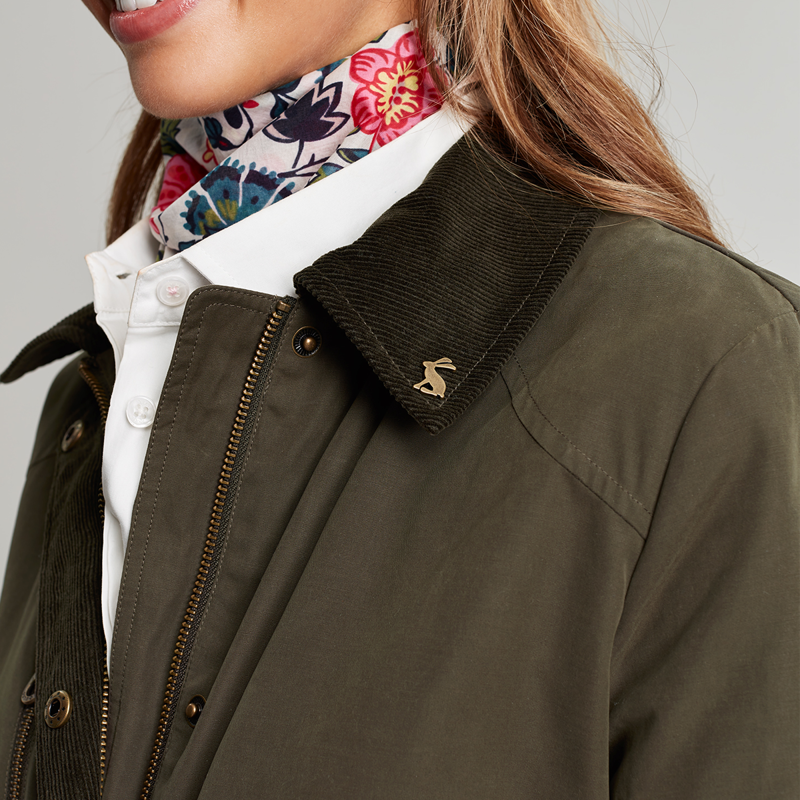 Joules Montford Dry Wax Jacket - Heritage Green-5